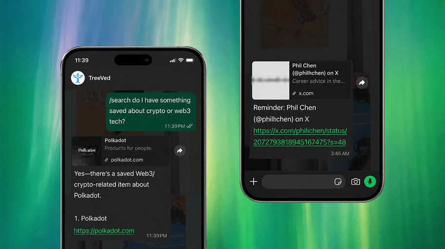 WhatsApp capabilities in TreeVed